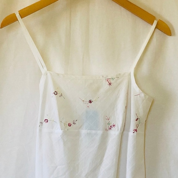 Mark & Spencer White Embroidered Chemise - Picture 2 of 8